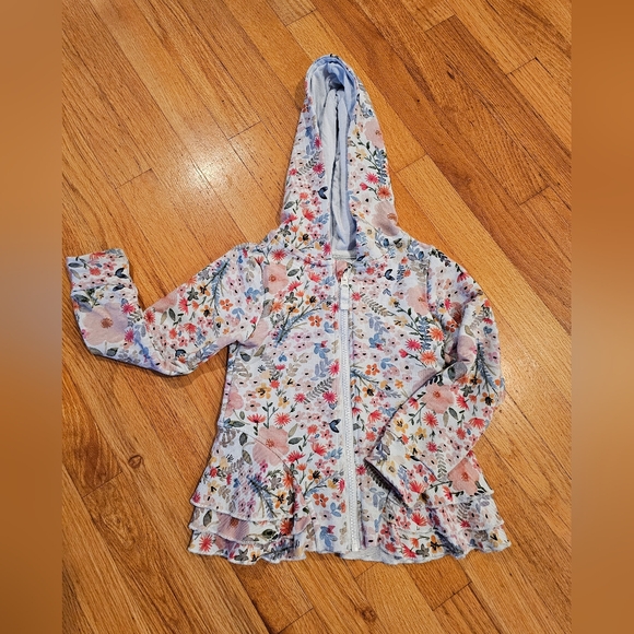 Little Sleepies Other - Little sleepies floral peplum hoodie